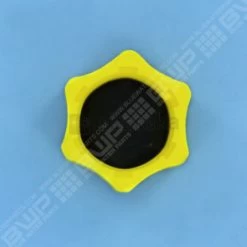 Bouchon Fileté, G 3/8, Coloris Jaune, Avec Joint Plat 2921.658.200